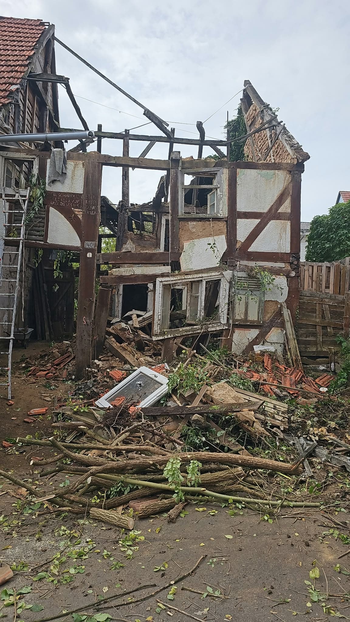 Rückbau auf der Baustelle