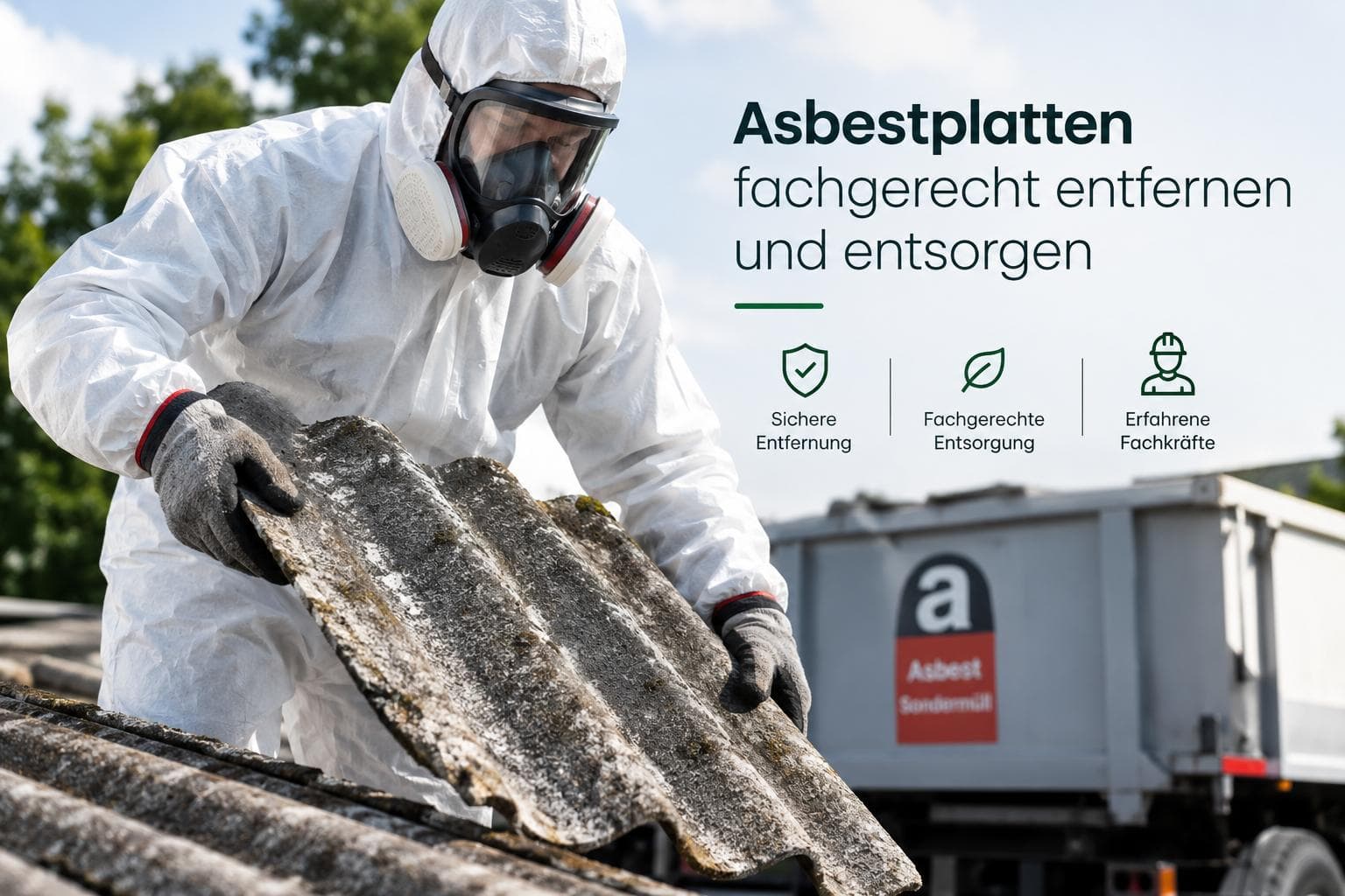 Asbestplatten fachgerecht entfernen und entsorgen